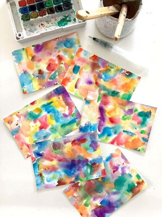 DIY Reverse Coloring Postcards | Free Download