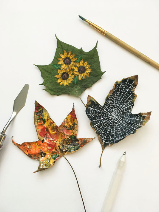 Painting Leaves Part 3: Spiderweb Tutorial