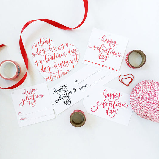 February Free Download | Valentine's Day Gift Tags & Mini Love Notes