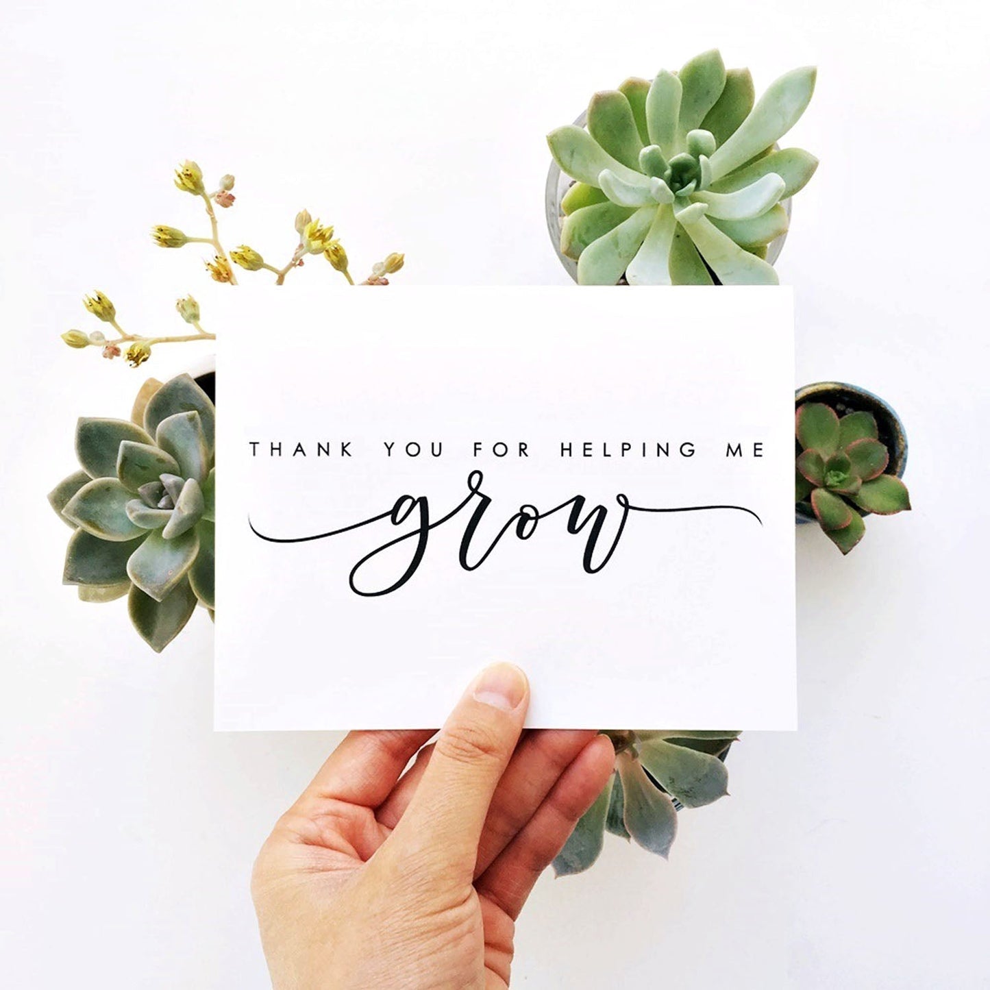 MOVING SALE - Thank You For Helping Me Grow Card