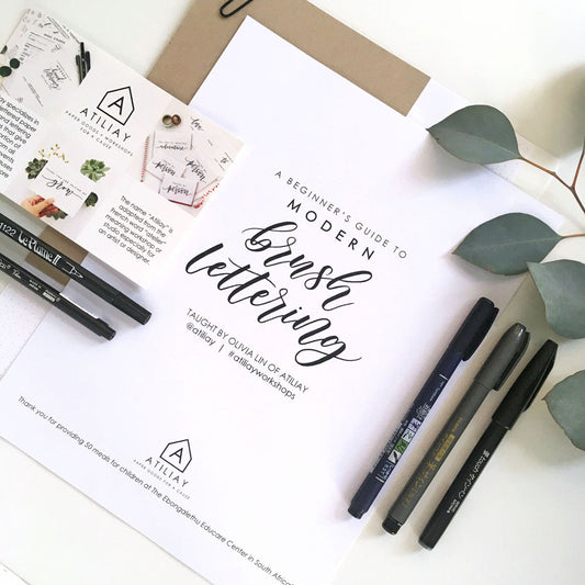 8.27.23 Beginners Brush Lettering Workshop - Cerritos