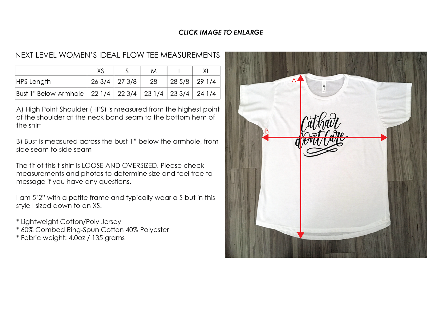MOVING SALE Cat Hair Don't Care T-Shirt LIMITED QUANTITIES