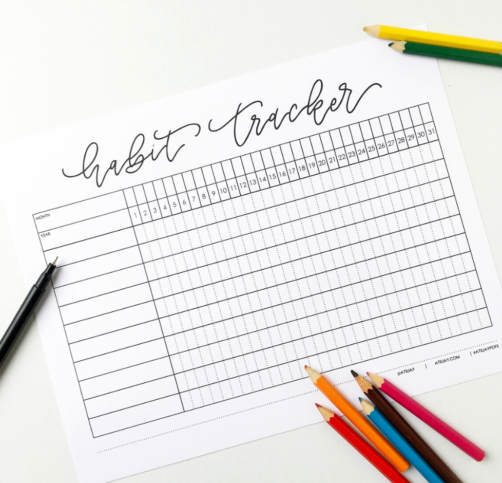 Habit Tracker PDF - Instant Digital Download