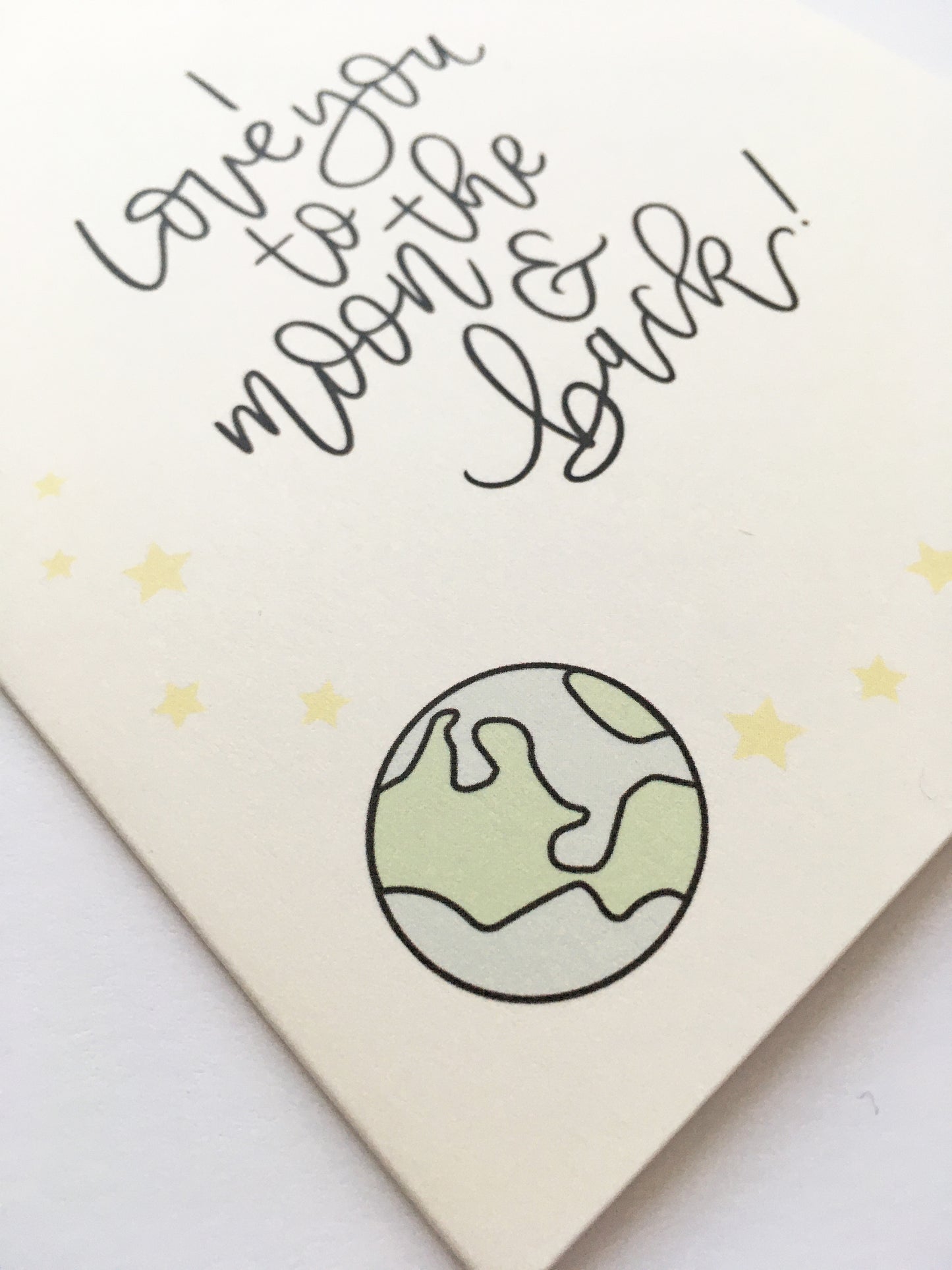 MOVING SALE I Love You To The Moon & Back Card