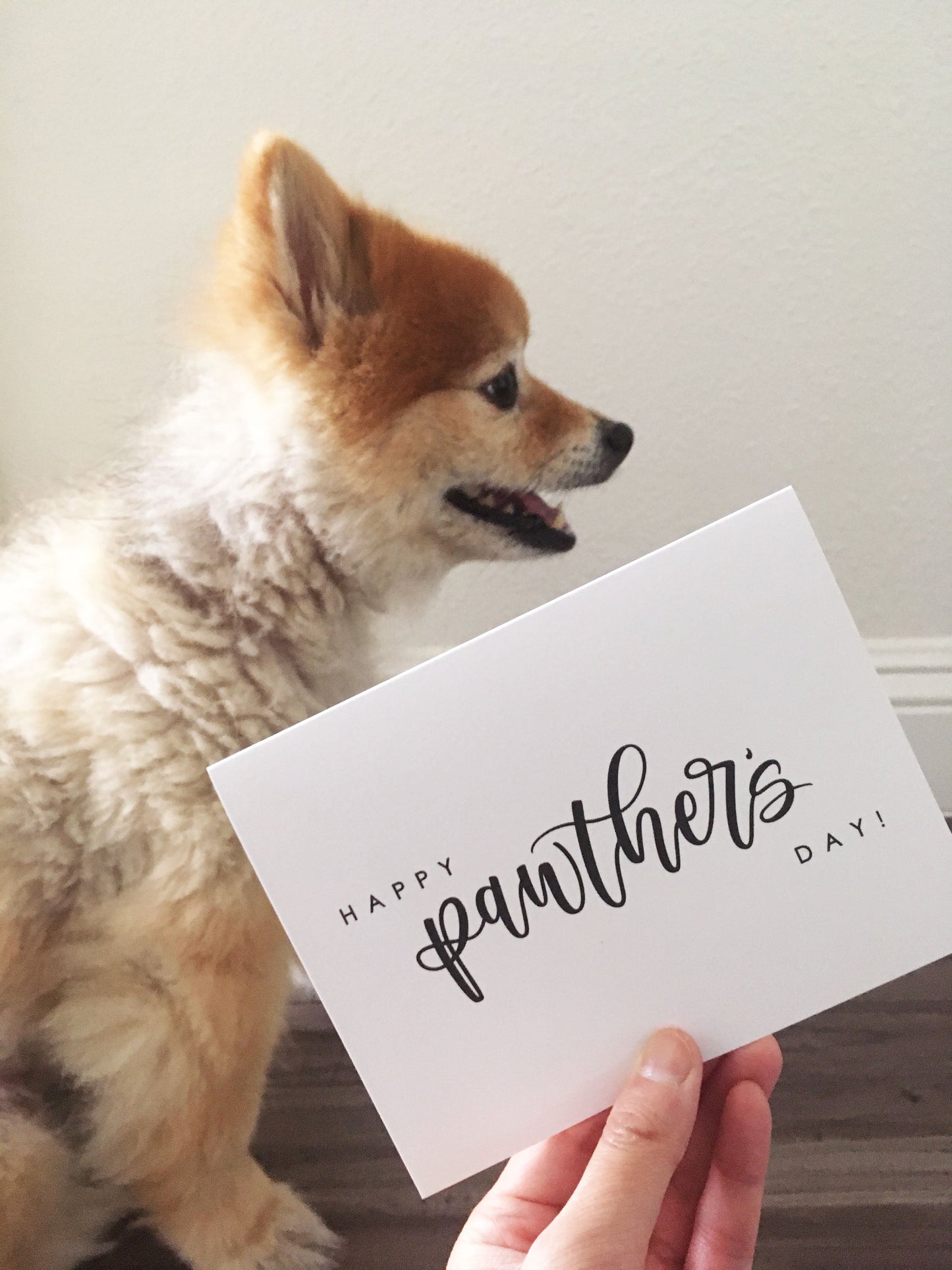 MOVING SALE Happy Pawther's Day! Dog Dad Card