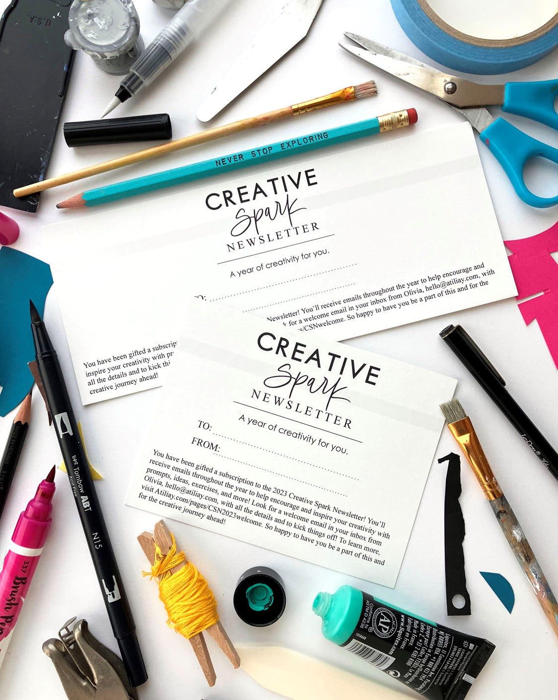 2024 Creative Spark Newsletter, Annual Subscription