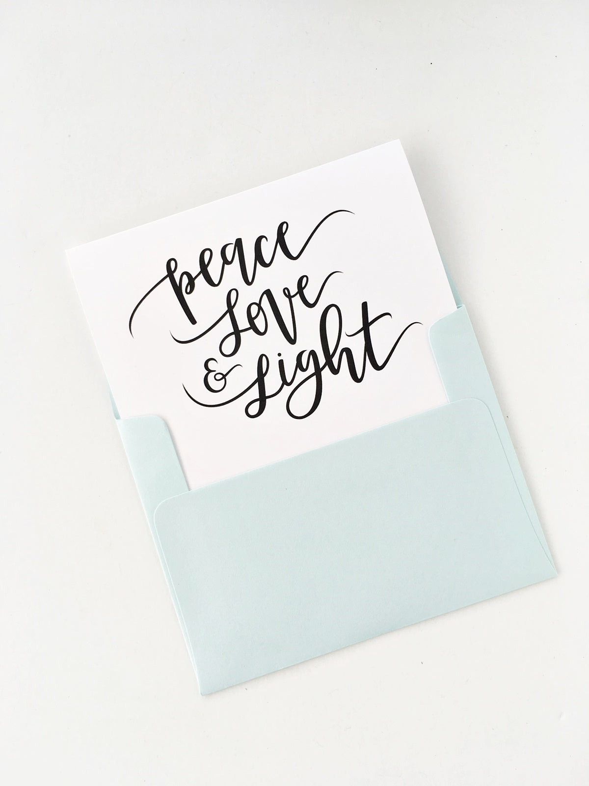 MOVING SALE Peace, Love, & Light Card