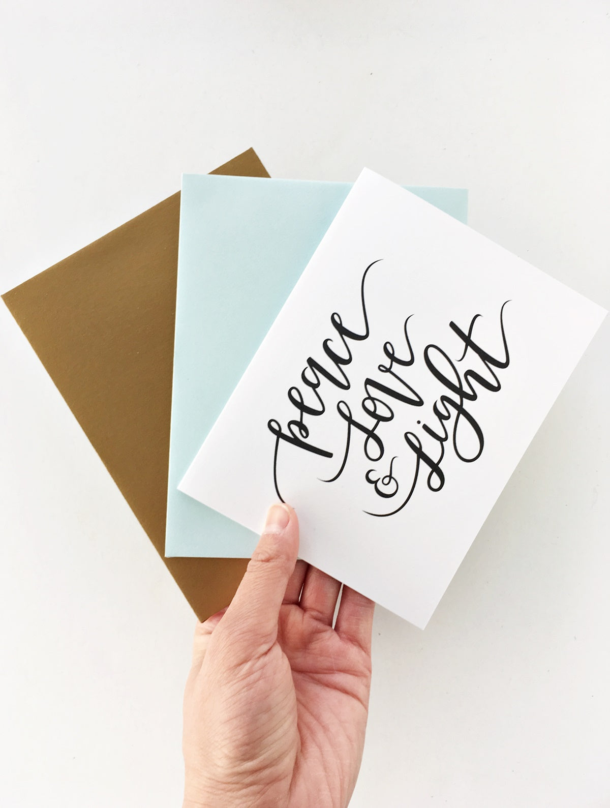 MOVING SALE Peace, Love, & Light Card
