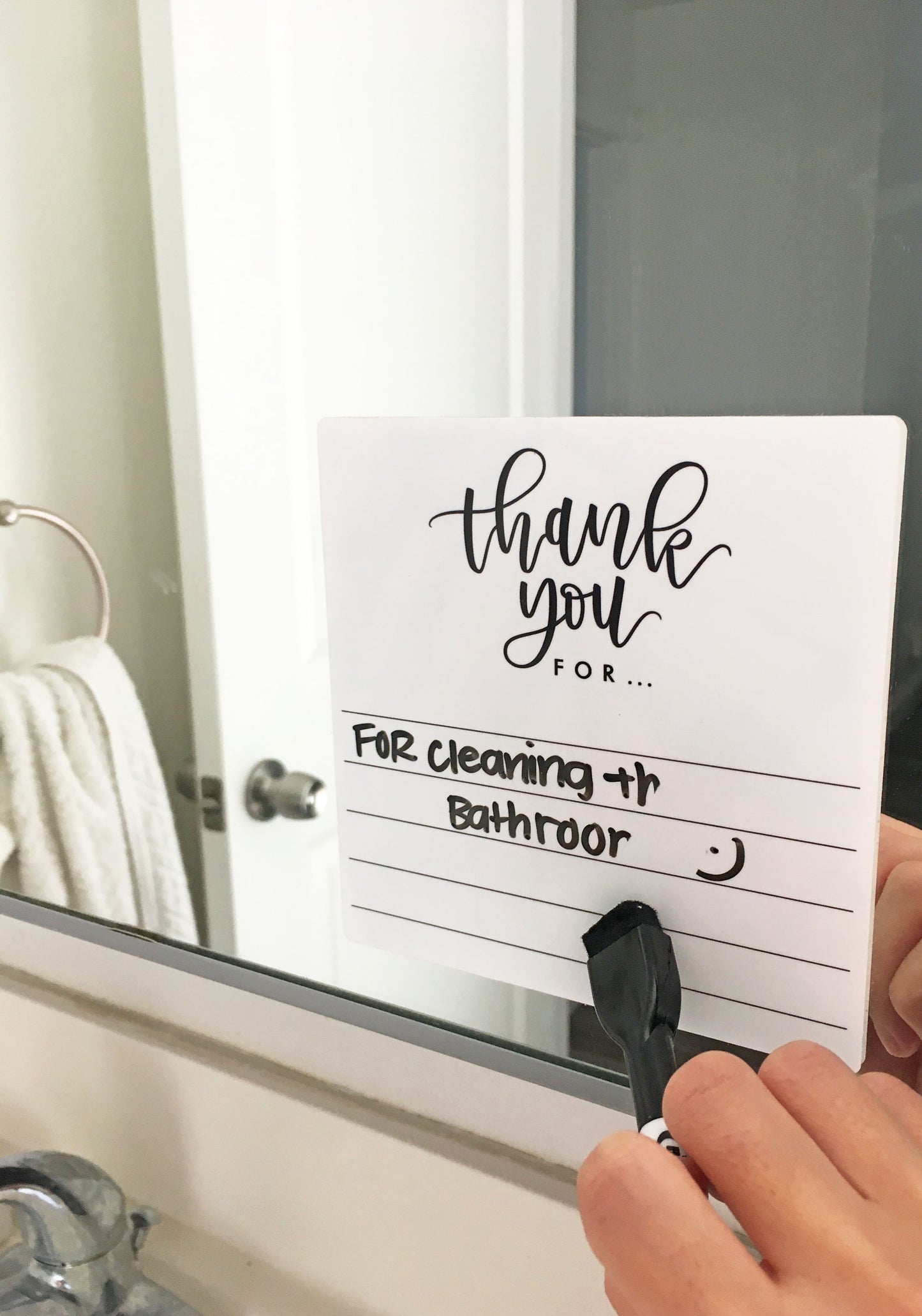 MOVING SALE Thank You Dry Erase Sticker