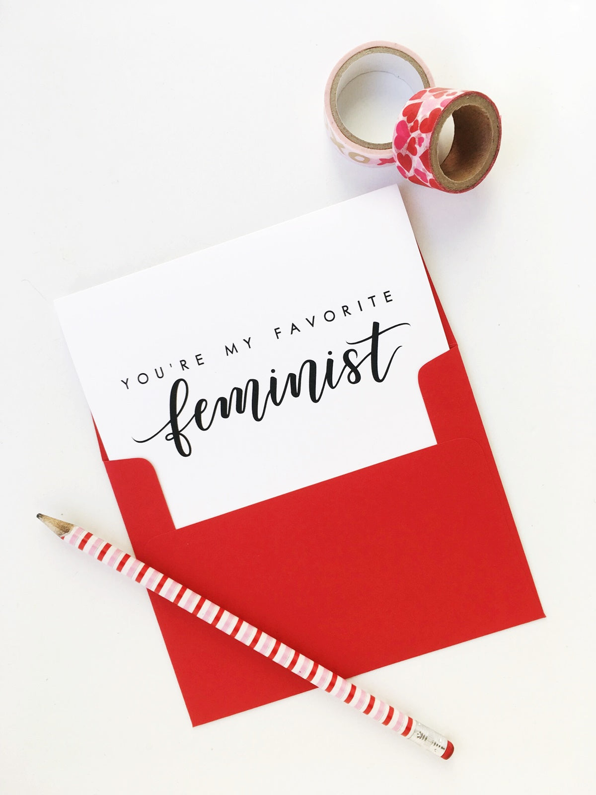 MOVING SALE You're My Favorite Feminist Card