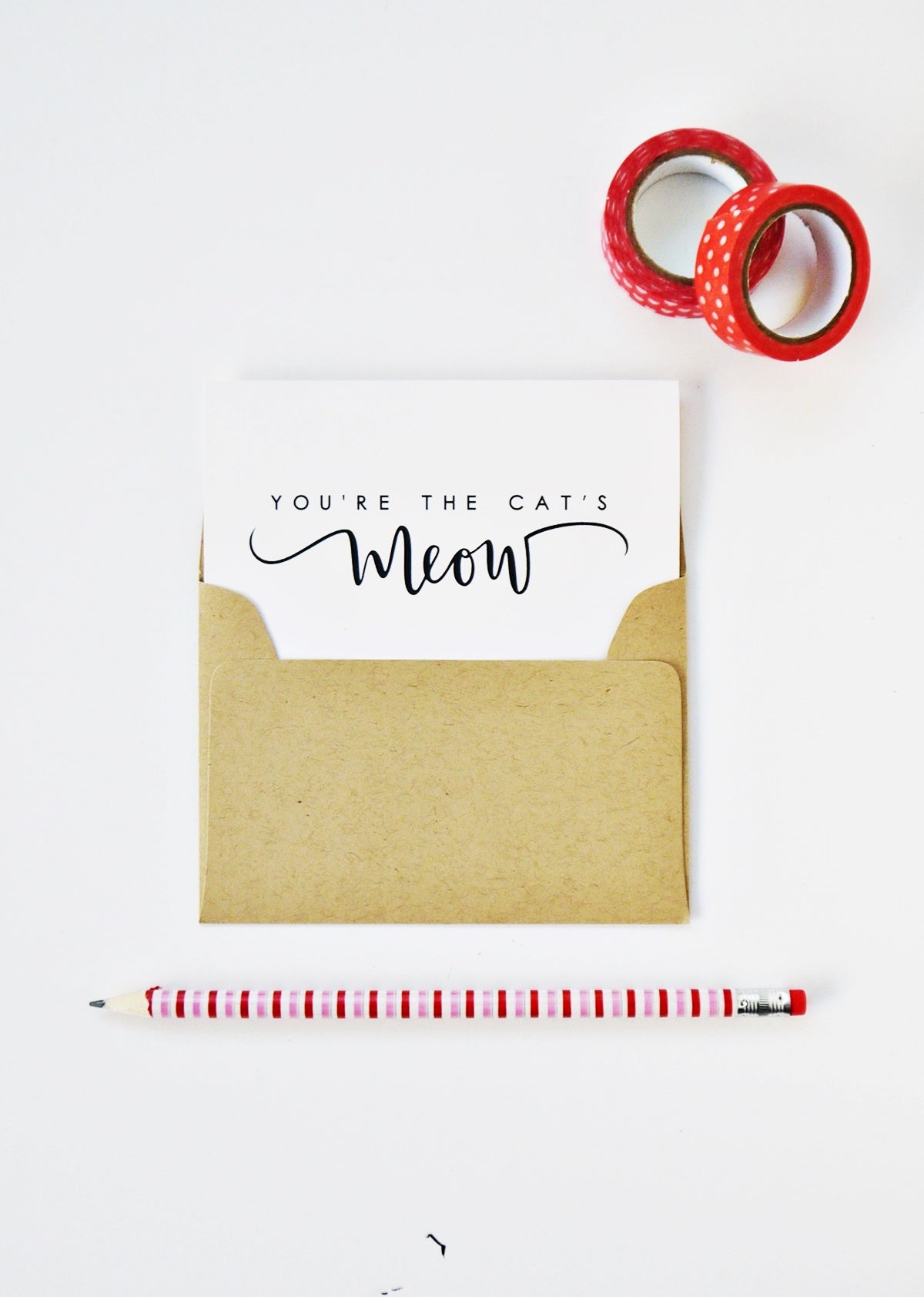 MOVING SALE You're The Cat's Meow Card ONLY 1