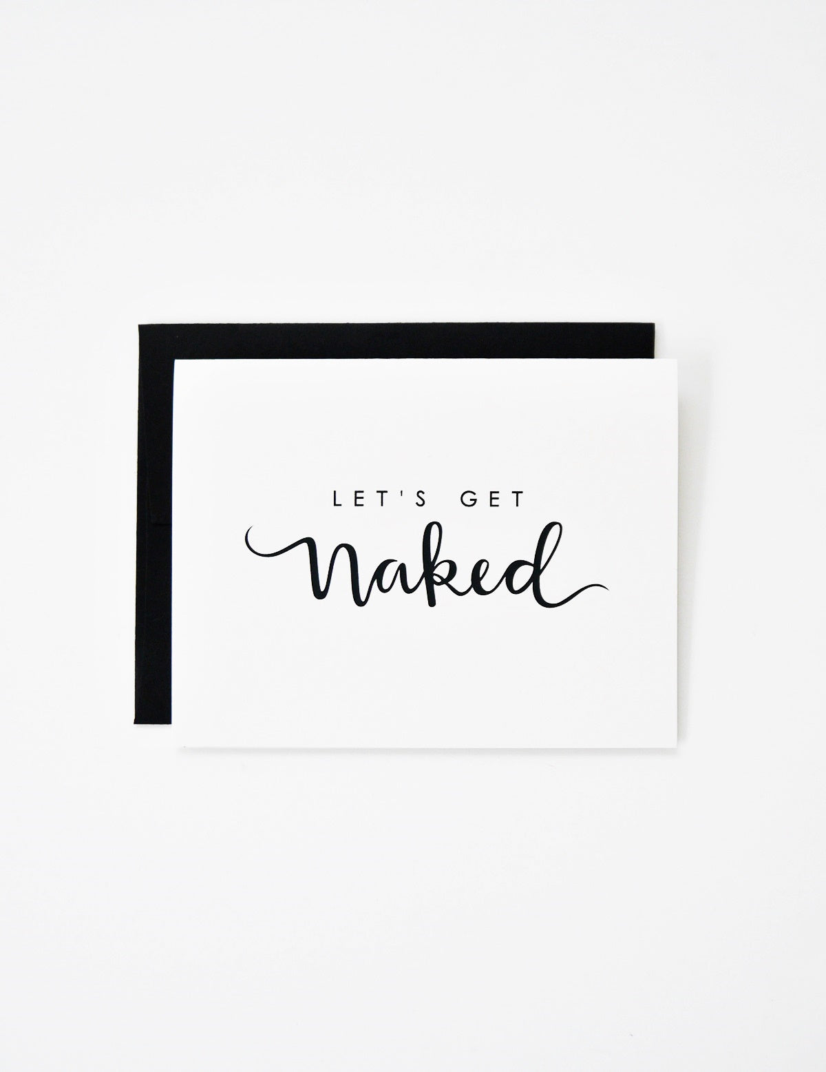 MOVING SALE Let's Get Naked Card