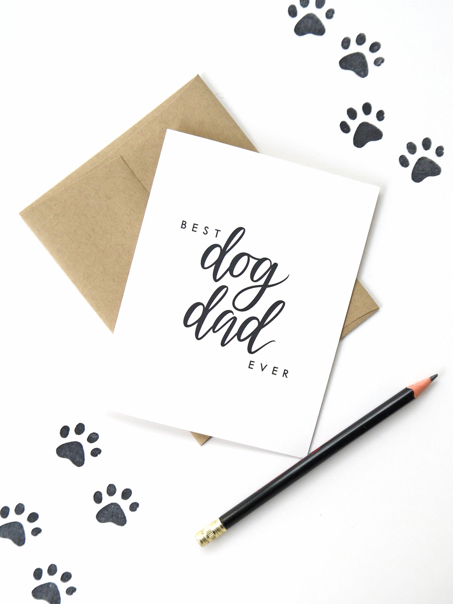 MOVING SALE Best Dog Dad Ever Card