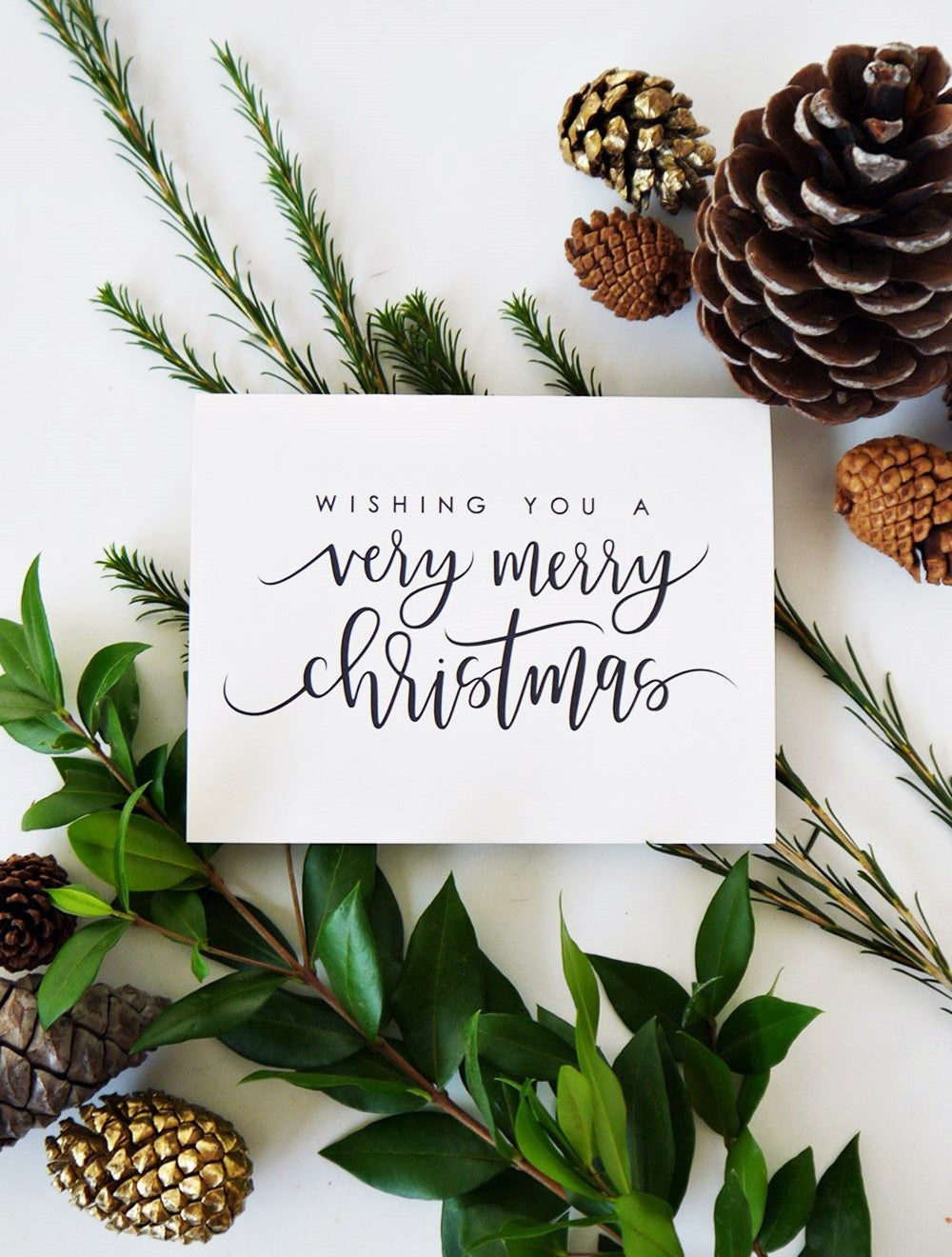 MOVING SALE Wishing You A Very Merry Christmas Card