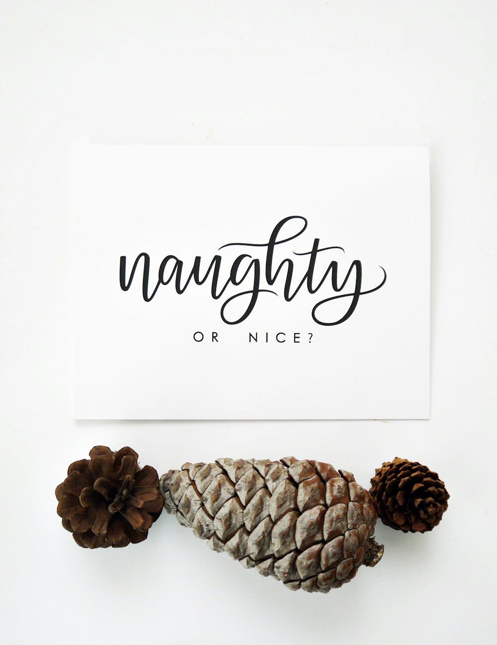 MOVING SALE Naughty or Nice Card