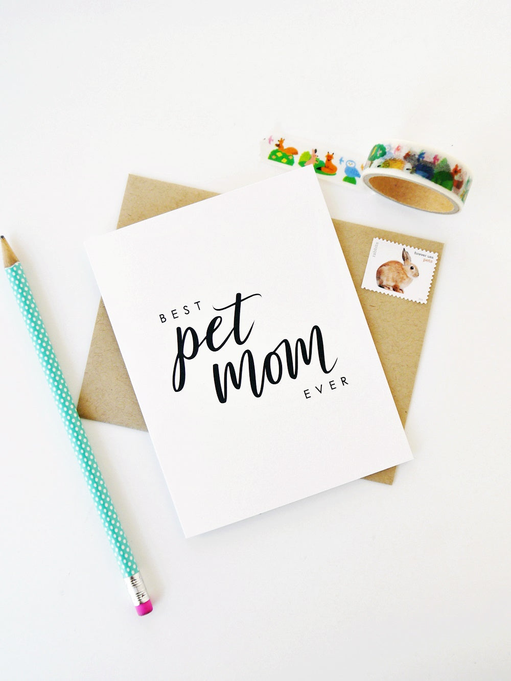 MOVING SALE Best Pet Mom Ever Card
