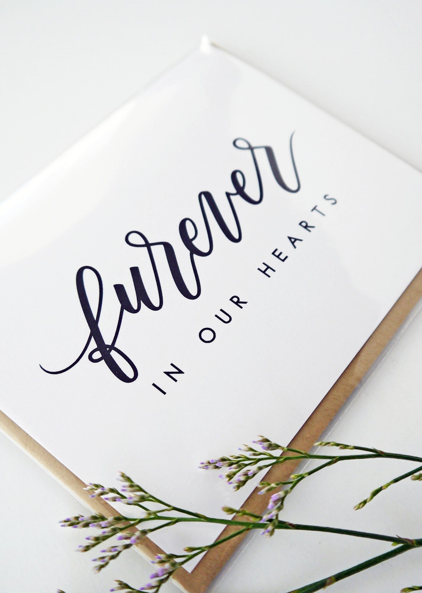 MOVING SALE Furever In Our Hearts Pet Sympathy Card ONLY 1