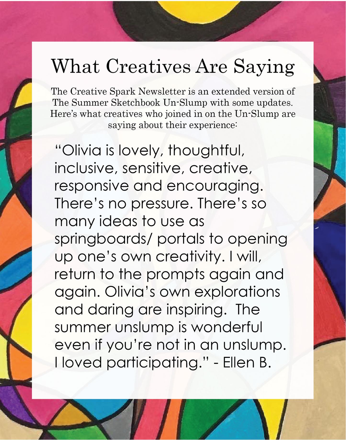 2024 Creative Spark Newsletter, Annual Subscription