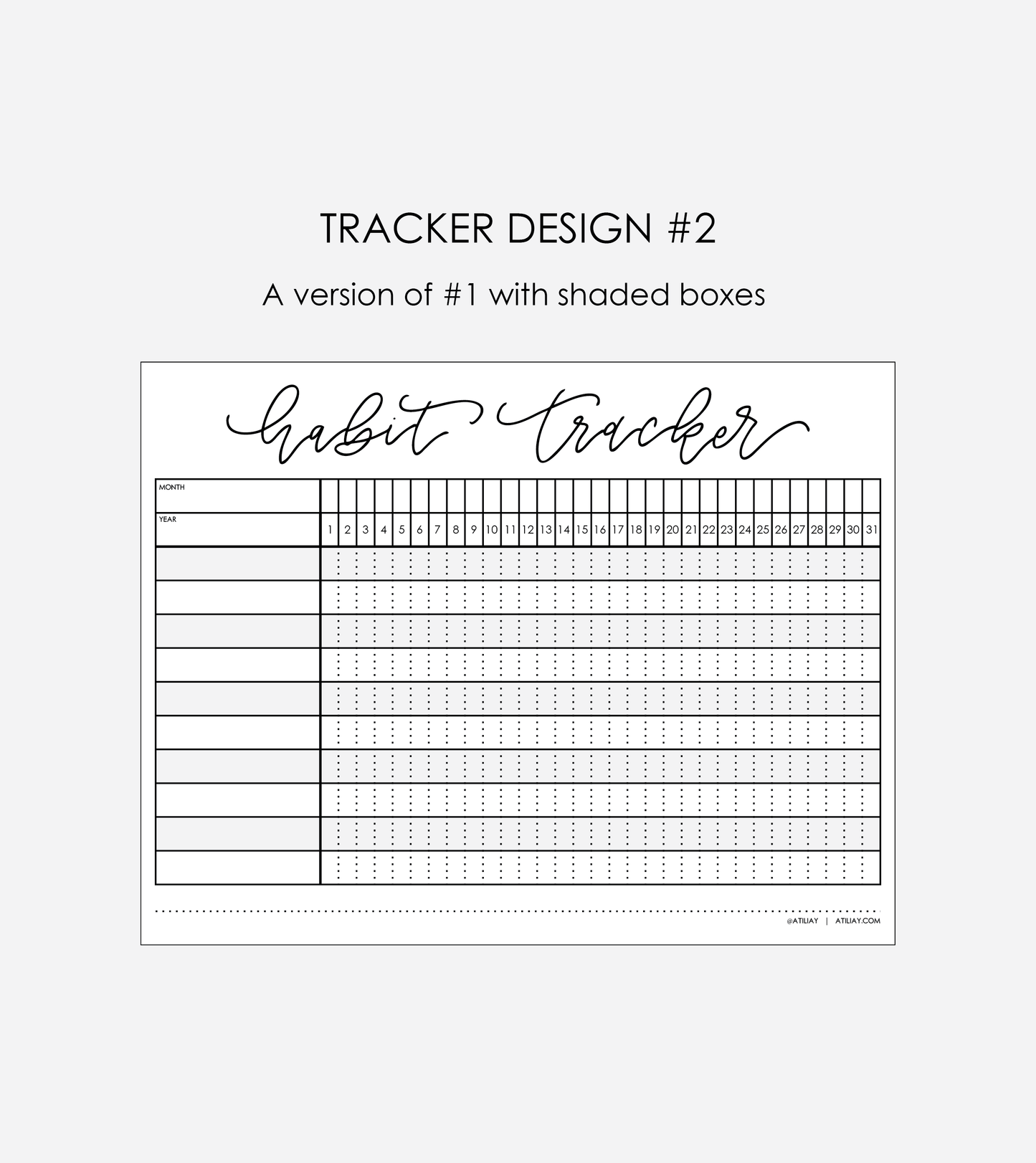 Habit Tracker PDF - Instant Digital Download
