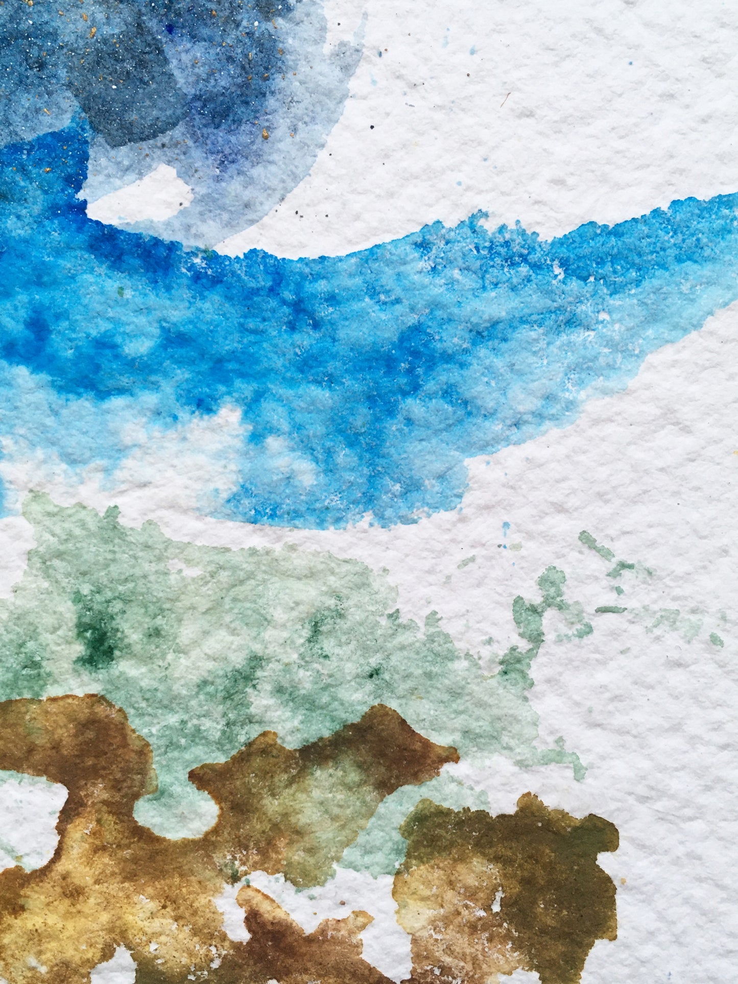Earth, Sea, Sky | No. 2 - Original Abstract Watercolor Painting