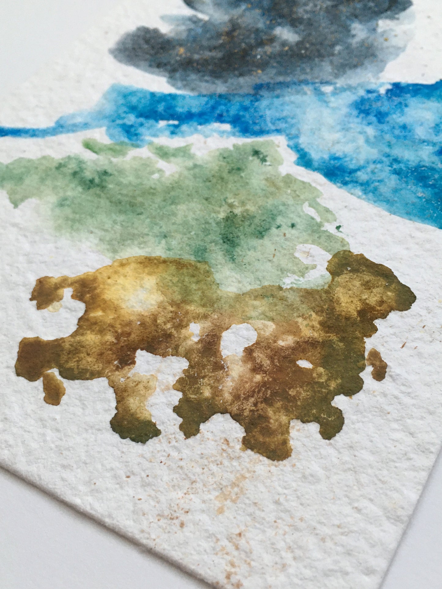 Earth, Sea, Sky | No. 4 - Original Abstract Watercolor Painting