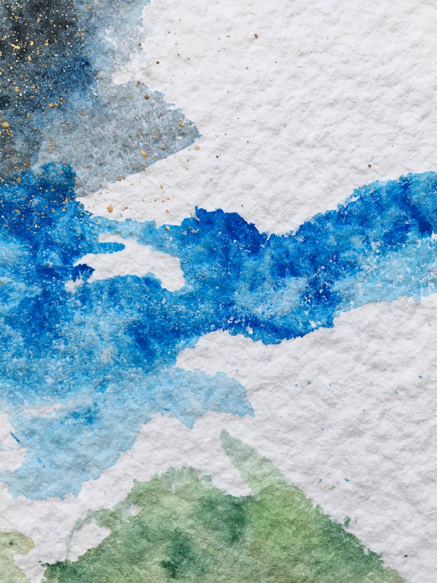 Earth, Sea, Sky | No. 1 - Original Abstract Watercolor Painting