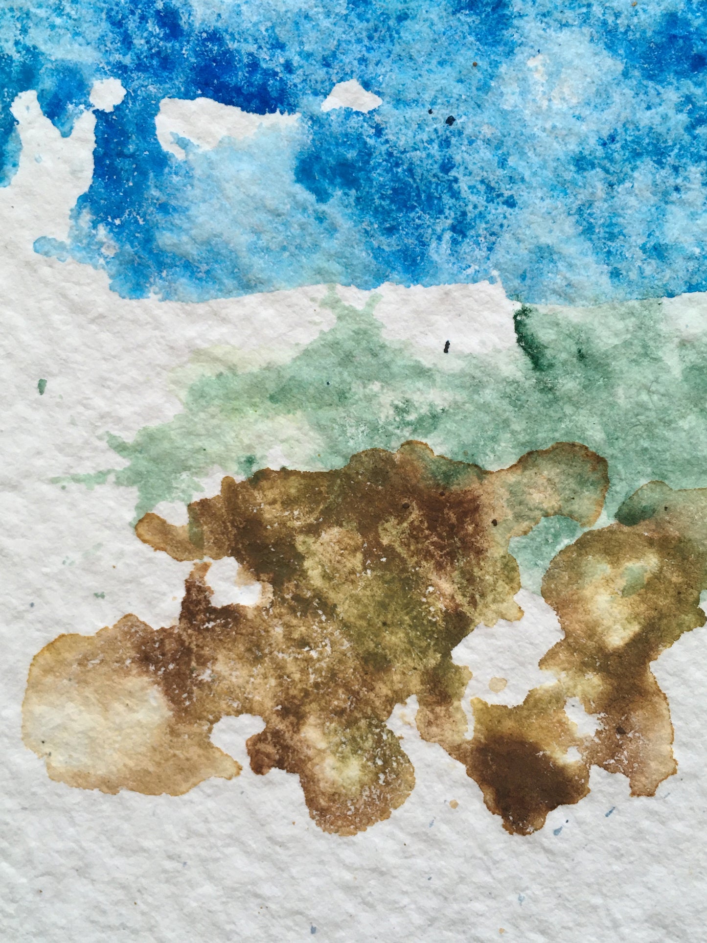 Earth, Sea, Sky | No. 6 - Original Abstract Watercolor Painting