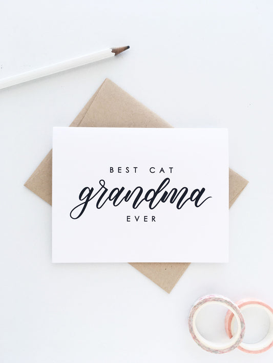 Best Cat Grandma Ever Card