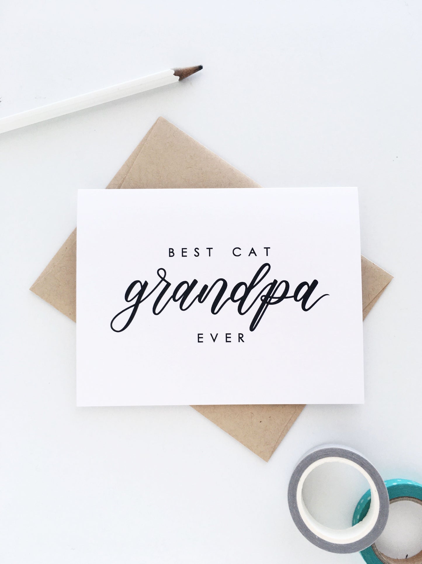 Best Cat Grandpa Ever Card