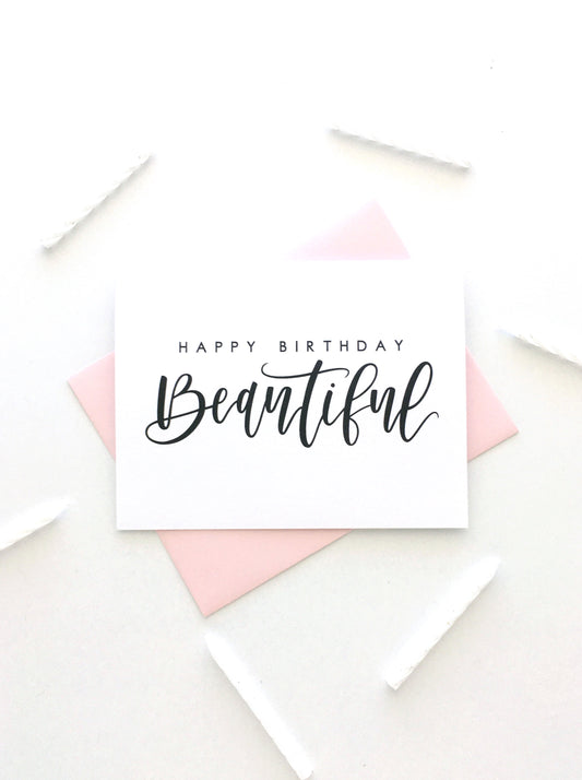 Happy Birthday Beautiful Card
