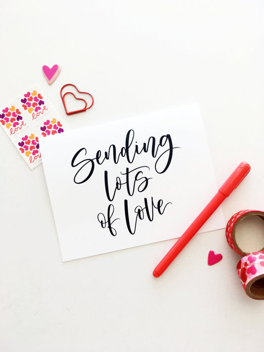 Sending Lots of Love Card