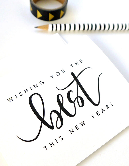 Wishing You The Best This New Year Card