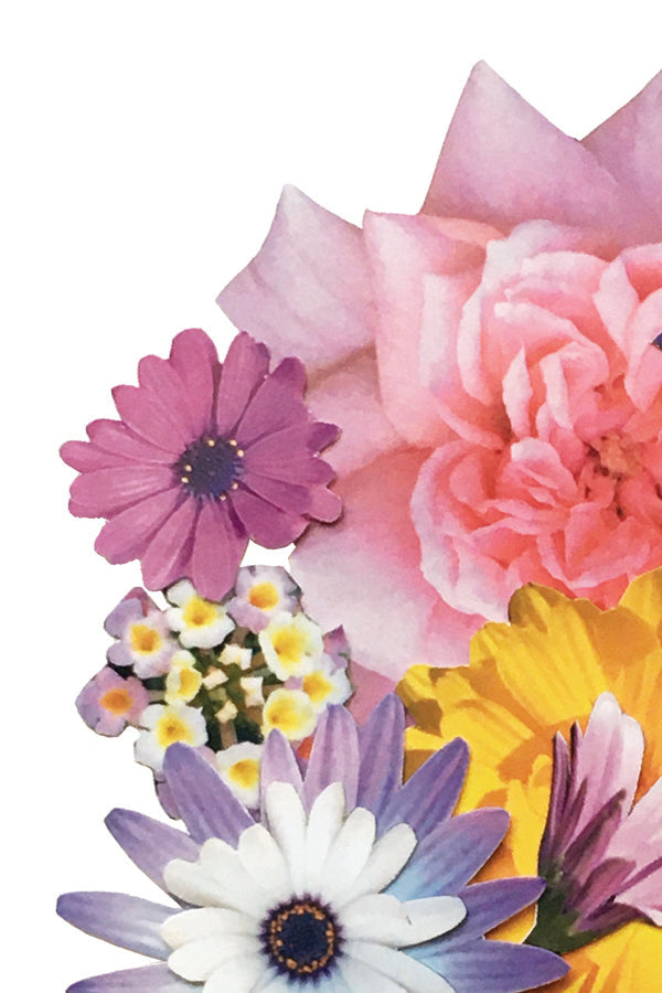 Butterfly Floral Collage Print