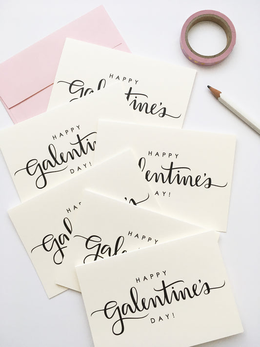 SECONDS SALE! Set of 6 - A1 Happy Galentine's Day Card