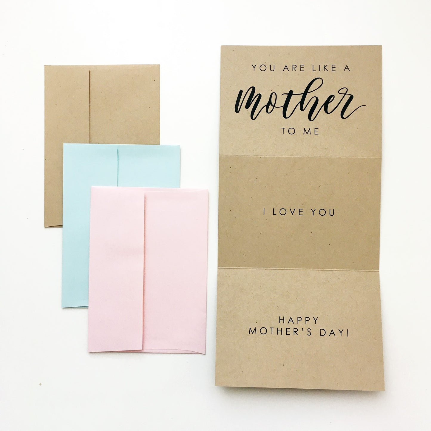 Like A Mother To Me Tri-Fold Card