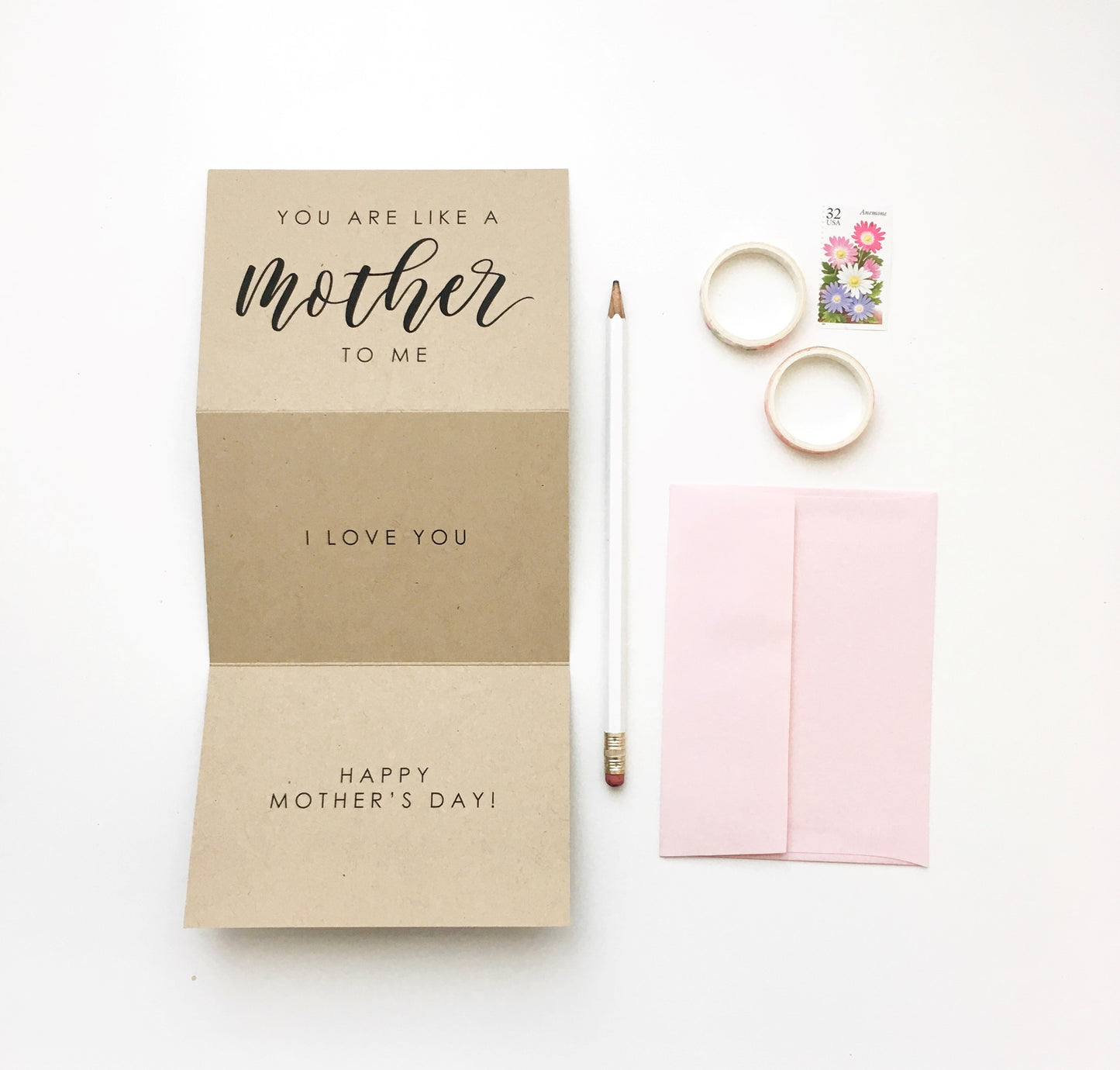 Like A Mother To Me Tri-Fold Card
