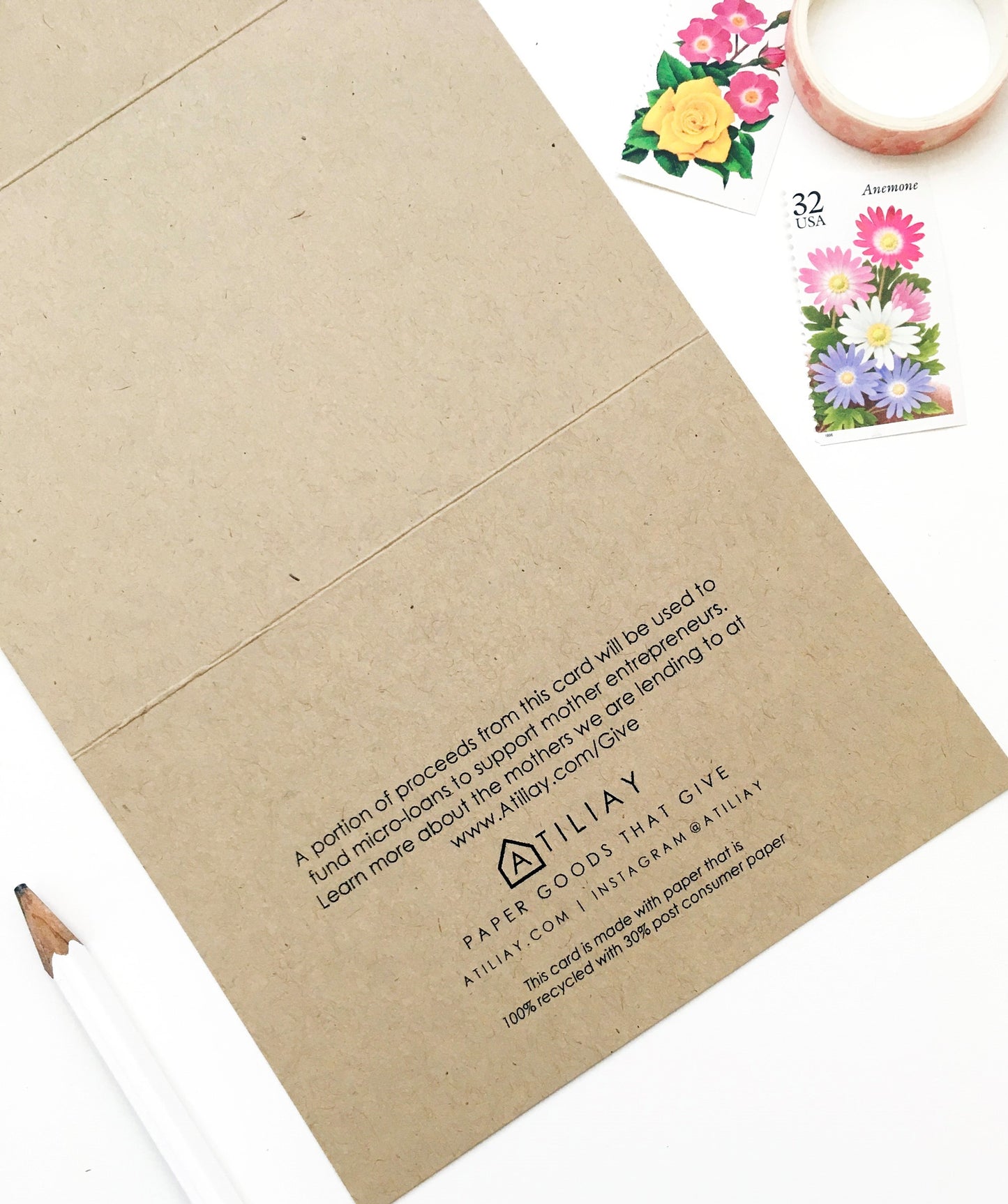 Like A Mother To Me Tri-Fold Card