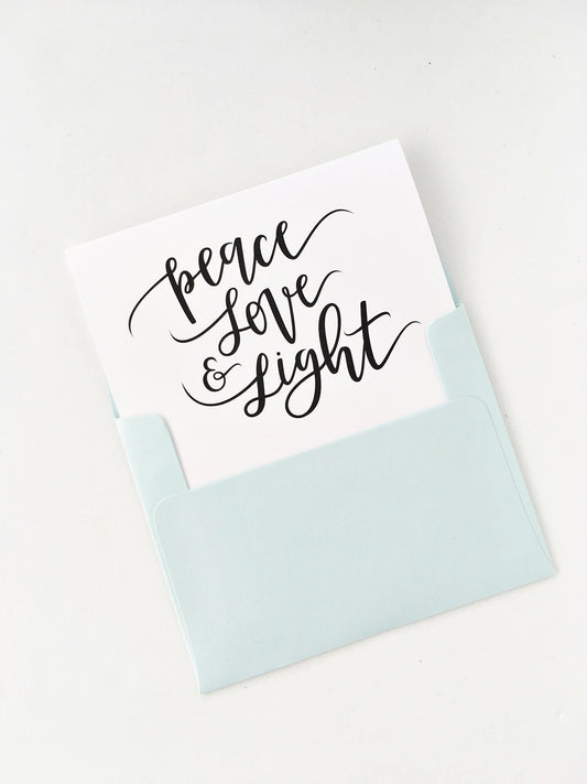 Peace, Love, & Light Card