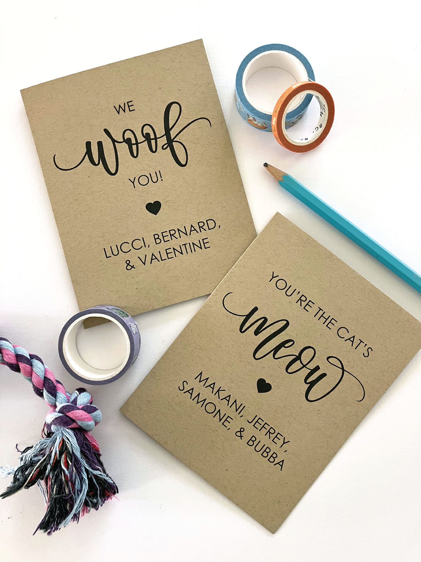 You're The Cat's Meow Card, Personalize With Your Cat Names, Card From Cat