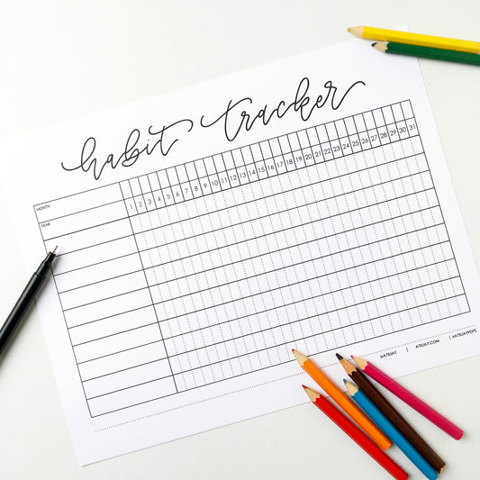 Free Habit Tracker PDFs & More For The New Year!