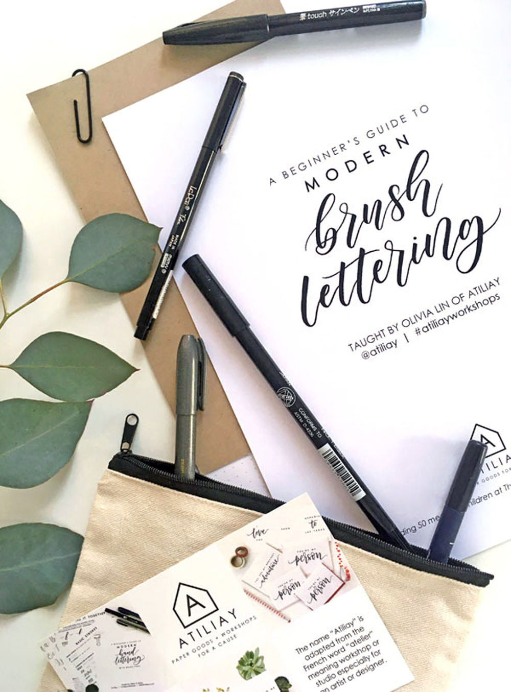 Introduction to Modern Brush Calligraphy Workshop - 8/18/22 — Hoopla!  Letters