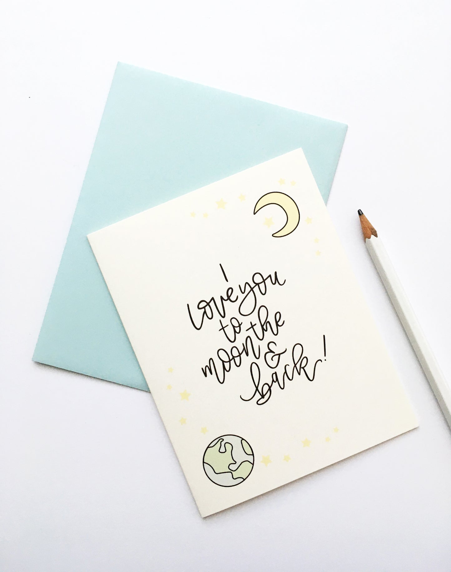 MOVING SALE I Love You To The Moon & Back Card