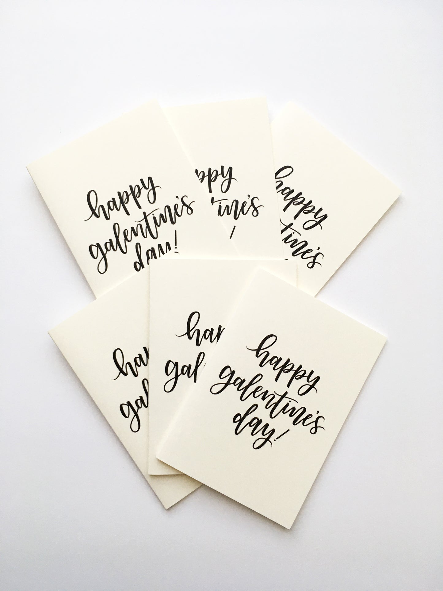 MOVING SALE Happy Galentine's Day Card, All Lettered Design, A1 Mini Card, Set of 6
