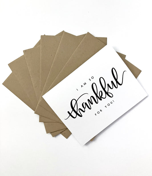 I am So Thankful For You! Card Set, Pack of 6