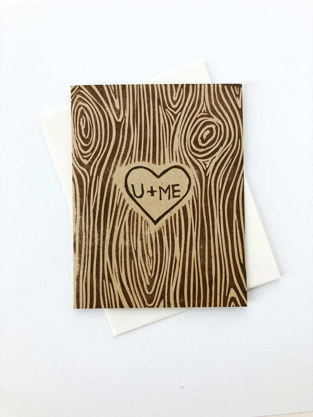 MOVING SALE U + Me Tree Carving Card ONLY 1