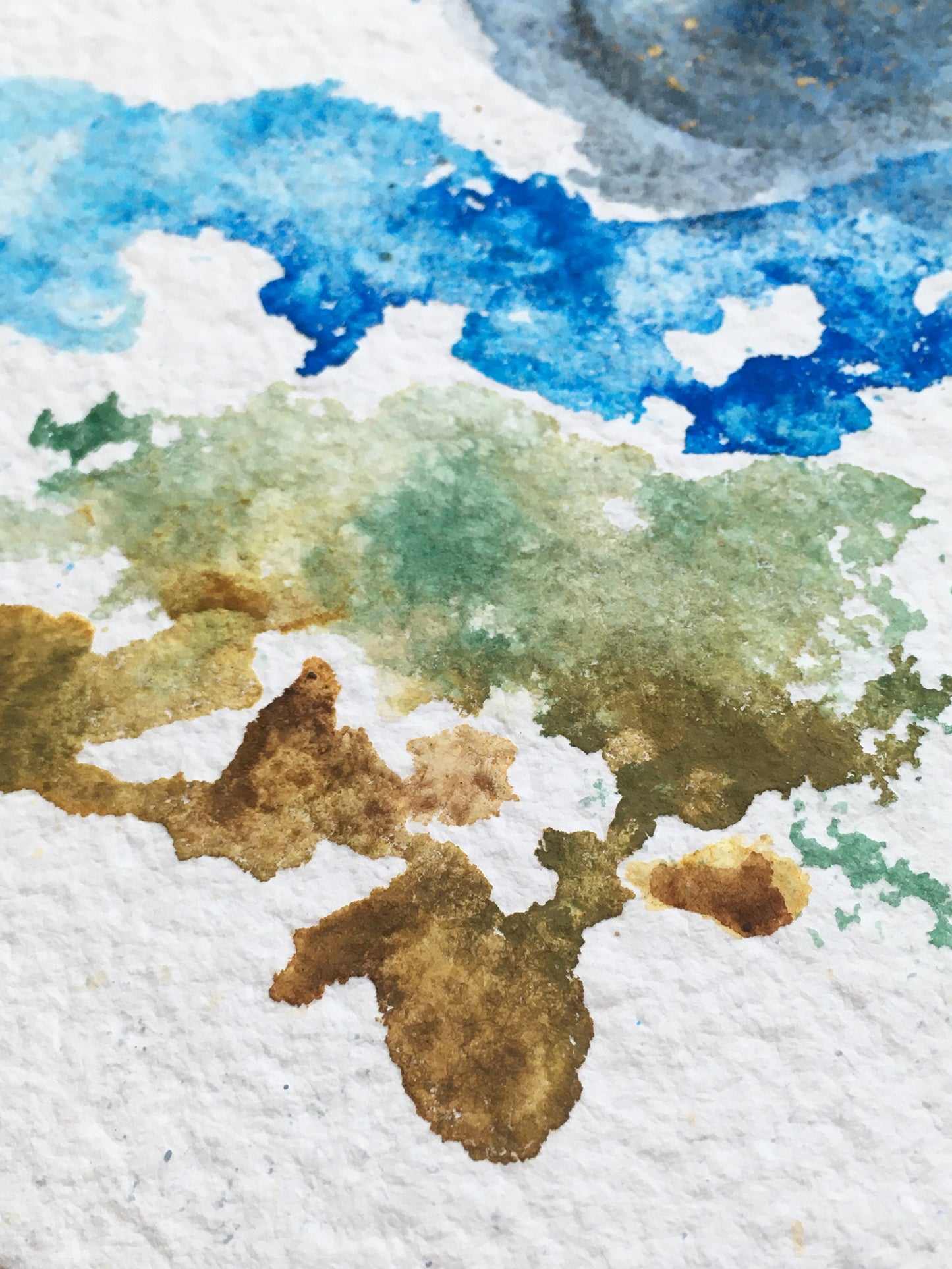 Earth, Sea, Sky | No. 3 - Original Abstract Watercolor Painting