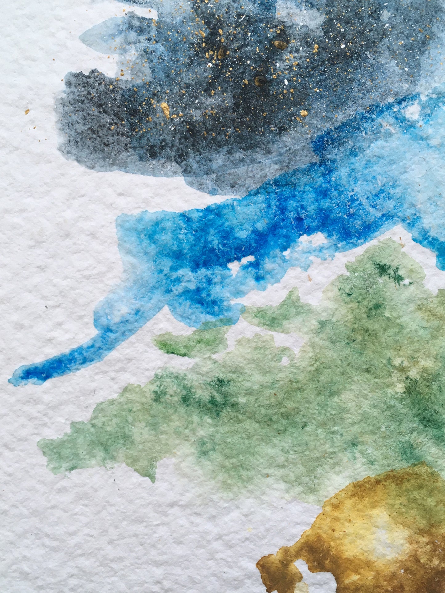 Earth, Sea, Sky | No. 4 - Original Abstract Watercolor Painting