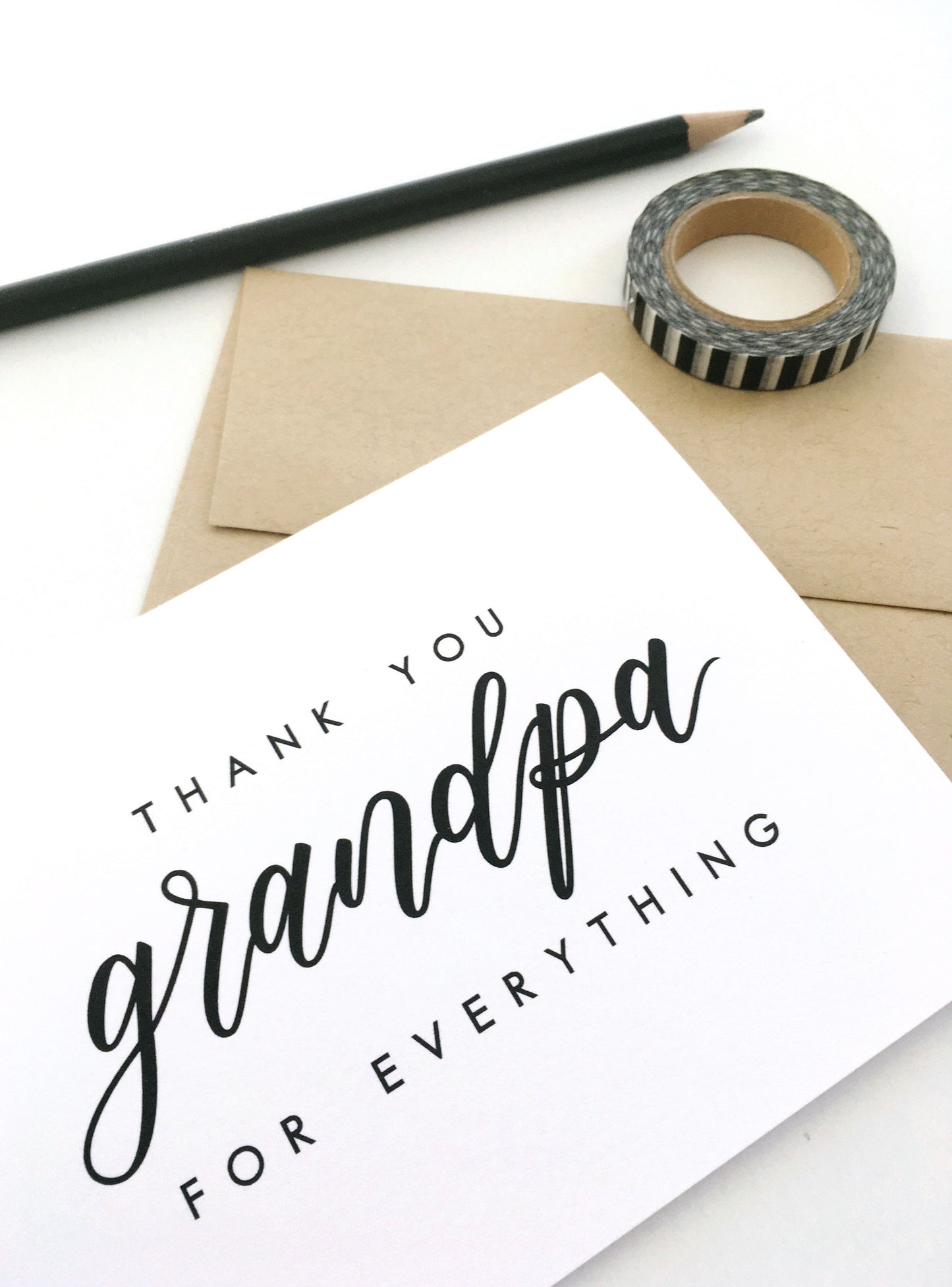 Thank You Grandpa For Everything Card