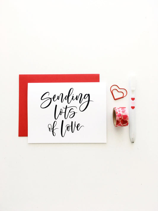 Sending Lots of Love Card