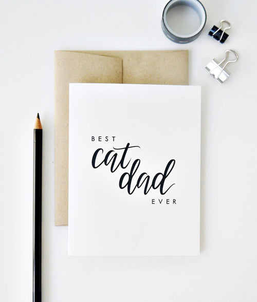 Best Cat Dad Ever Card